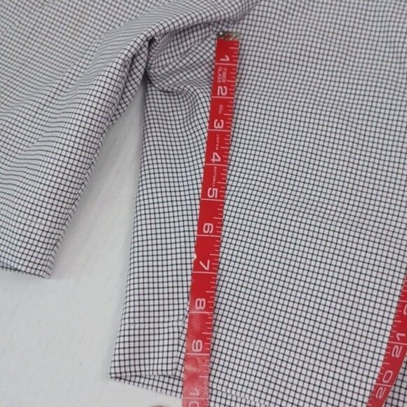 Greg Norman Men's  Golf Athletic Checkered Purple Black White Plaid Shorts SZ 40 - Picture 10 of 10